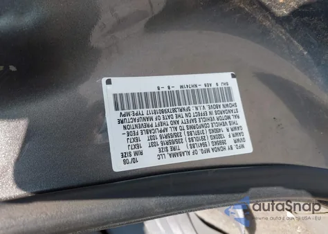 2009 Honda Odyssey Ex-L z USA, uszkodzony, nr VIN 5FNRL387X9B018117